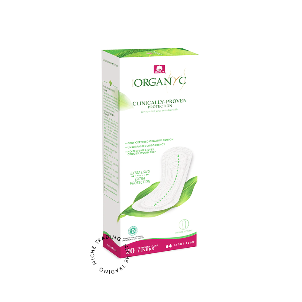 Organyc 100% Organic Cotton Panty Liners Maxi
