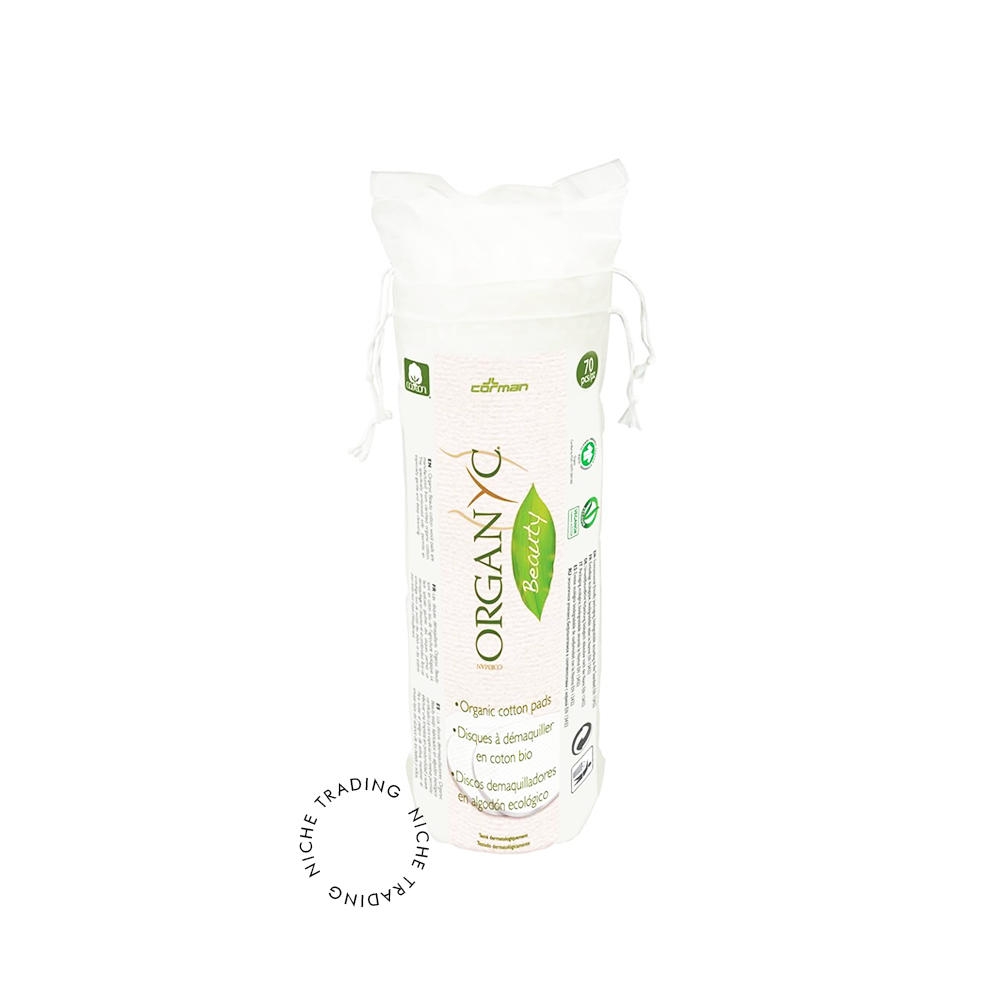 Organyc 100% Organic Cotton Round Pads With Biodegradable Packaging