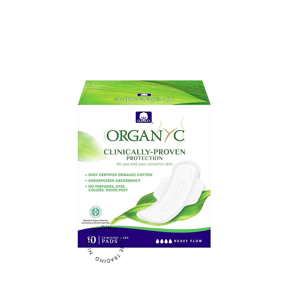 Organyc 100% Organic Cotton Sanitary Pads Heavy Flow - Organyc | Niche Trading Qatar