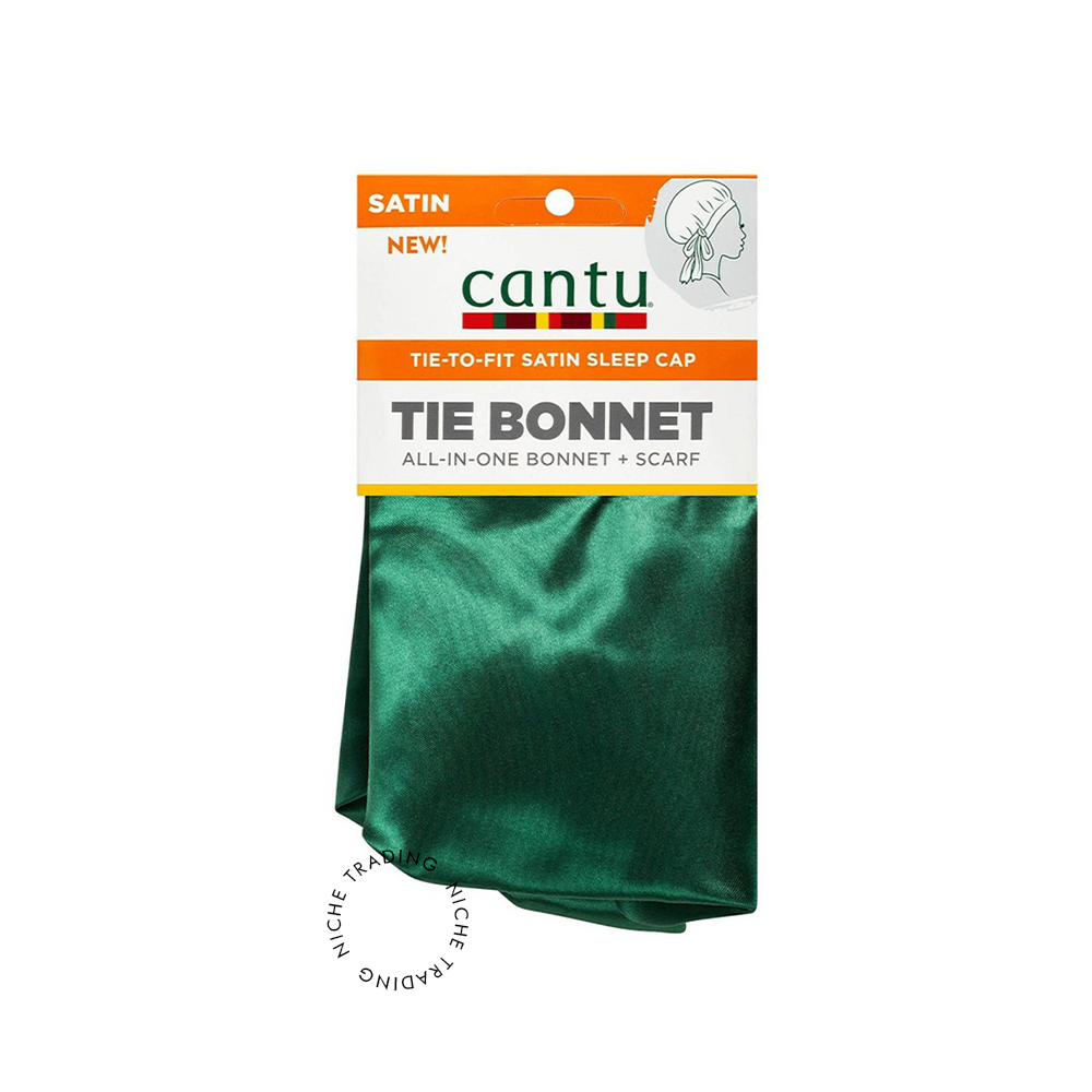 Cantu Satin Sleep Tie Bonnet-Green - Cantu | Niche Trading Qatar