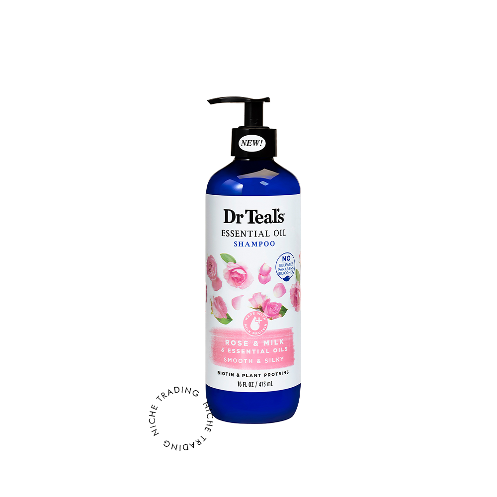 Dr Teals Rose & Milk Shampoo 473ml