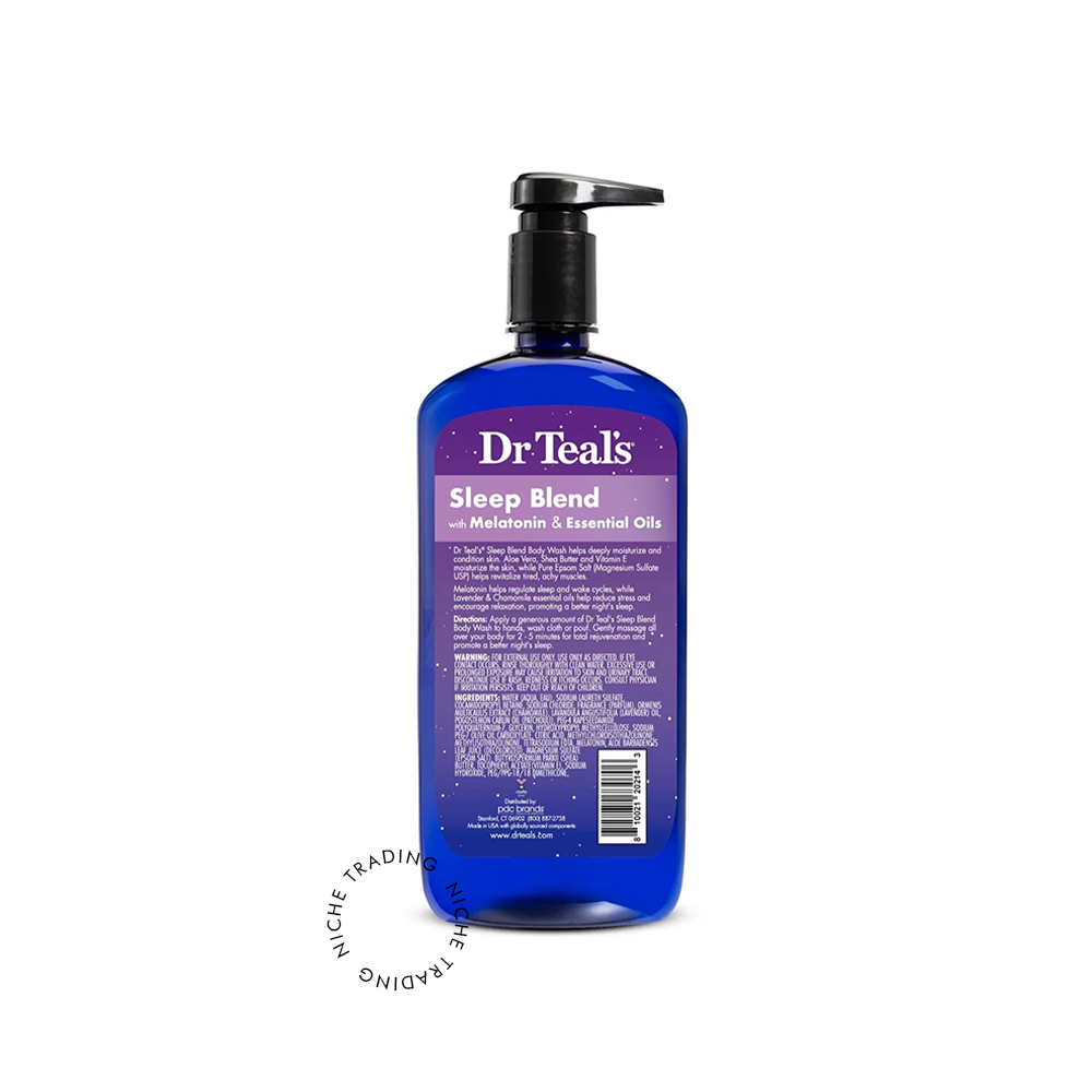 Dr Teal S Body Wash with Pure Epsom Salt Sleep Blend with Melatonin 710ml