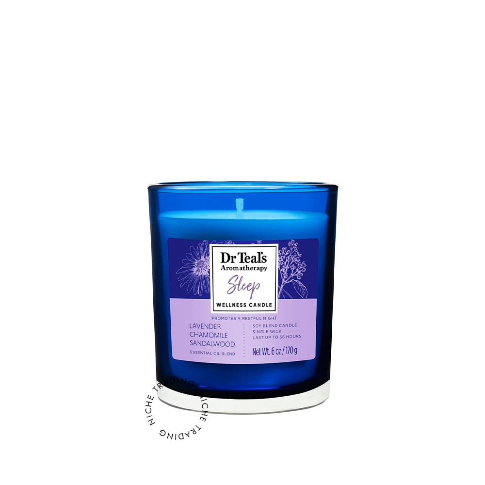 Dr Teals Aroma Sleep Candle 170 Gm - Dr. Teal's | Niche Trading Qatar