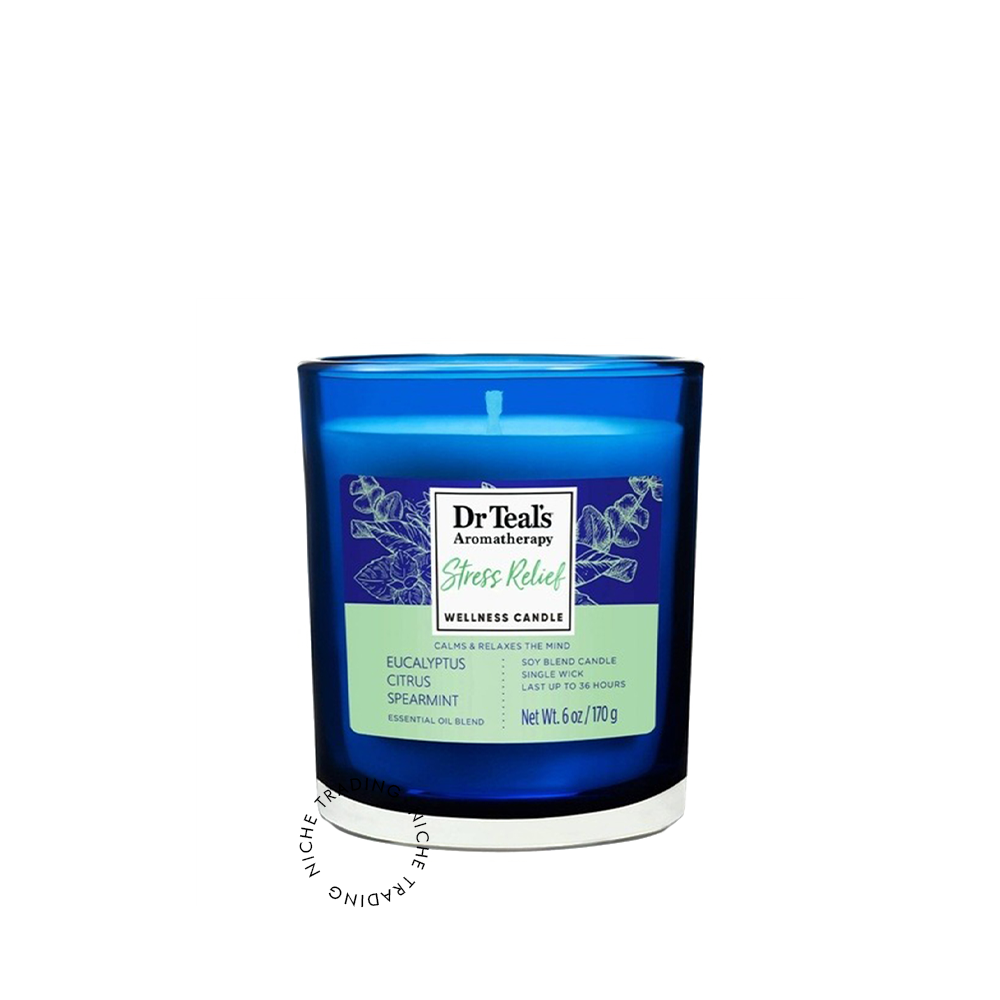 Dr Teals Aroma Stress Relief Candle 170 Gm - Dr. Teal's | Niche Trading Qatar