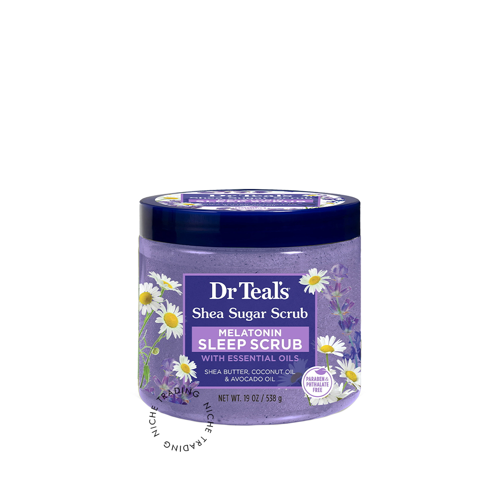 Dr Teals Melatonin Sleep Sugar Scrub 538g - Dr. Teal's | Niche Trading Qatar
