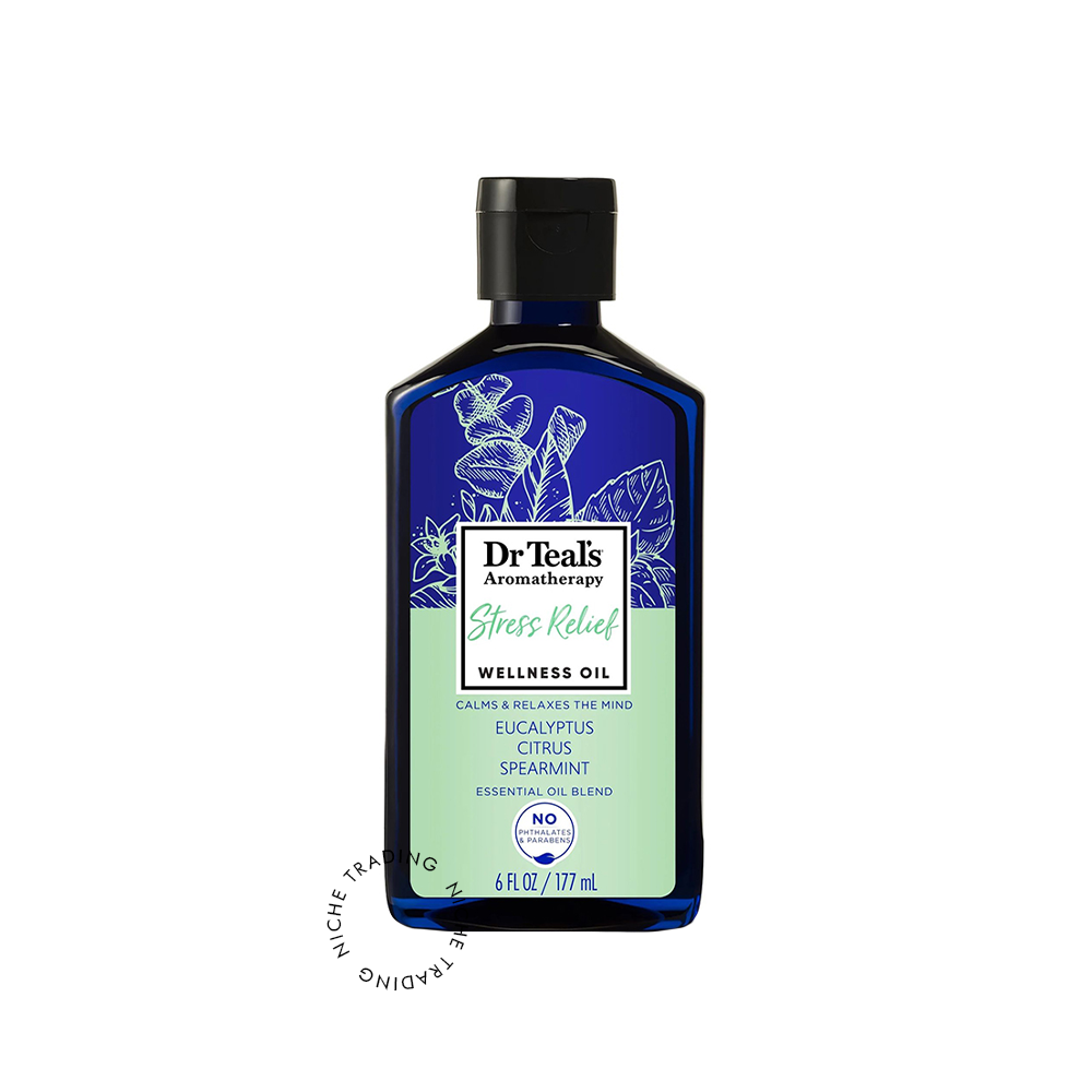 Dr Teals Aromatherapy Stress Relief Massage Oil 177ml - Dr. Teal's | Niche Trading Qatar