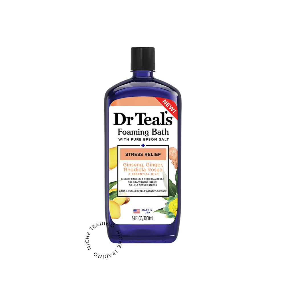 Drt Stress Relief Foaming Bath 1000ml.. - Dr. Teal's | Niche Trading Qatar