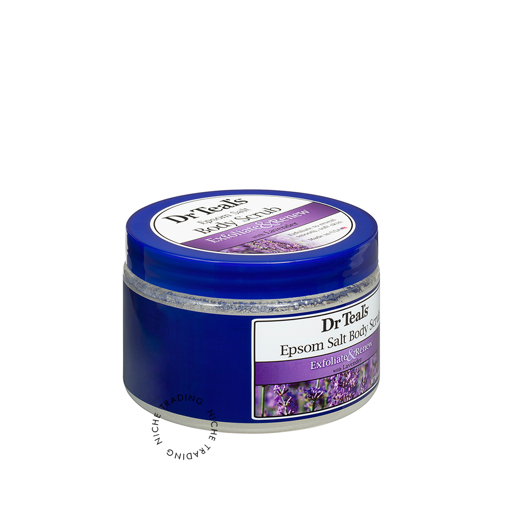 Dr Teals Exfoliate & Renew Lavender Epsom Salt Body Scrub 454 gm