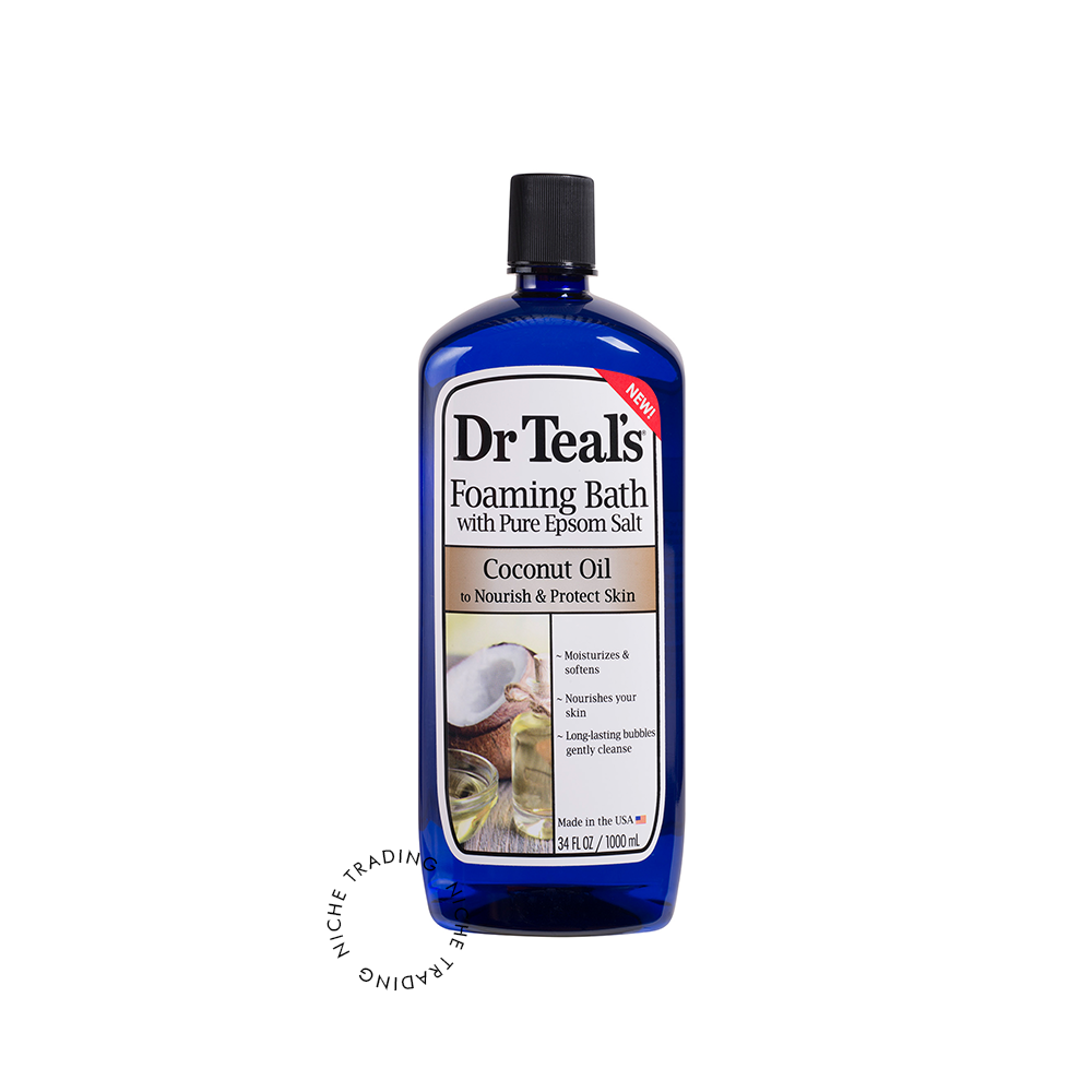 Dr Teals Coconut Oil Foaming Bath with Pure Epsom Salt 1000ml