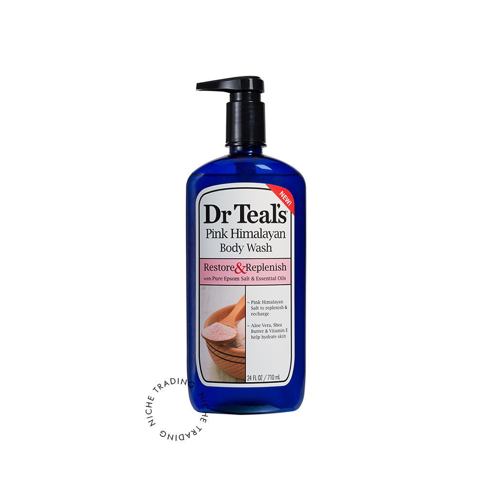 Dr Teal S Body Wash with Pure Epsom Salt Restore & Replenish with Pink Himalayan Salt 710ml