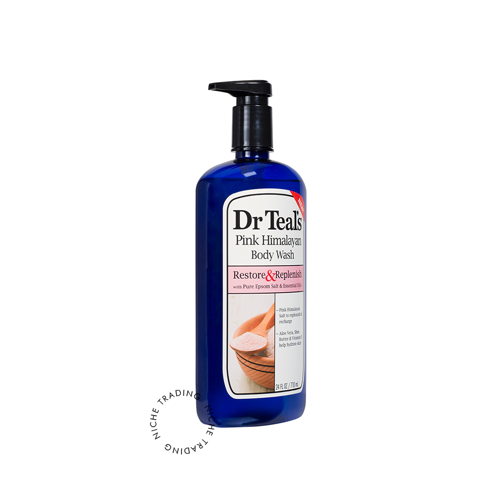 Dr Teal S Body Wash with Pure Epsom Salt Restore & Replenish with Pink Himalayan Salt 710ml