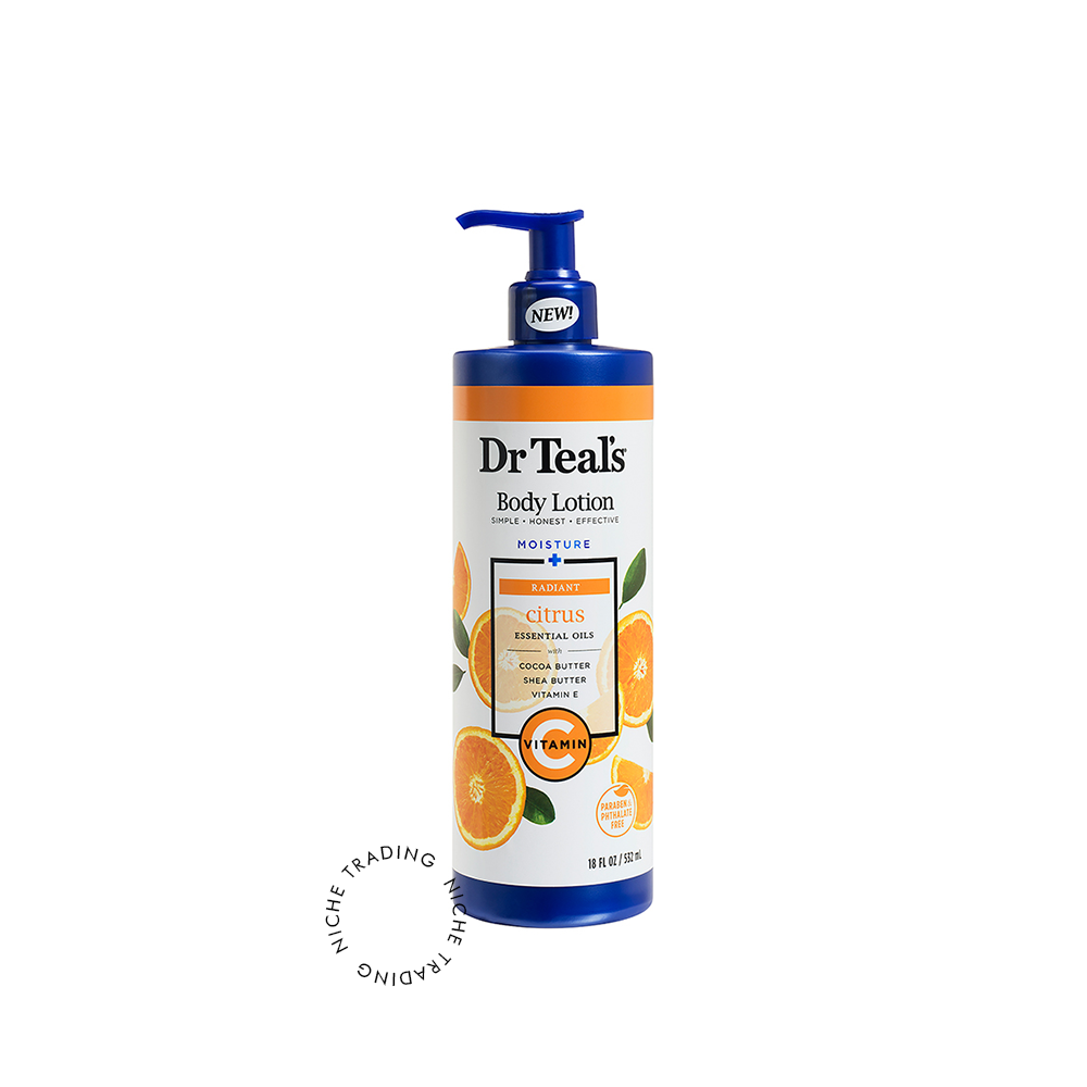 Dr Teals Vitamin C Body Lotion 532ml - Dr. Teal's | Niche Trading Qatar