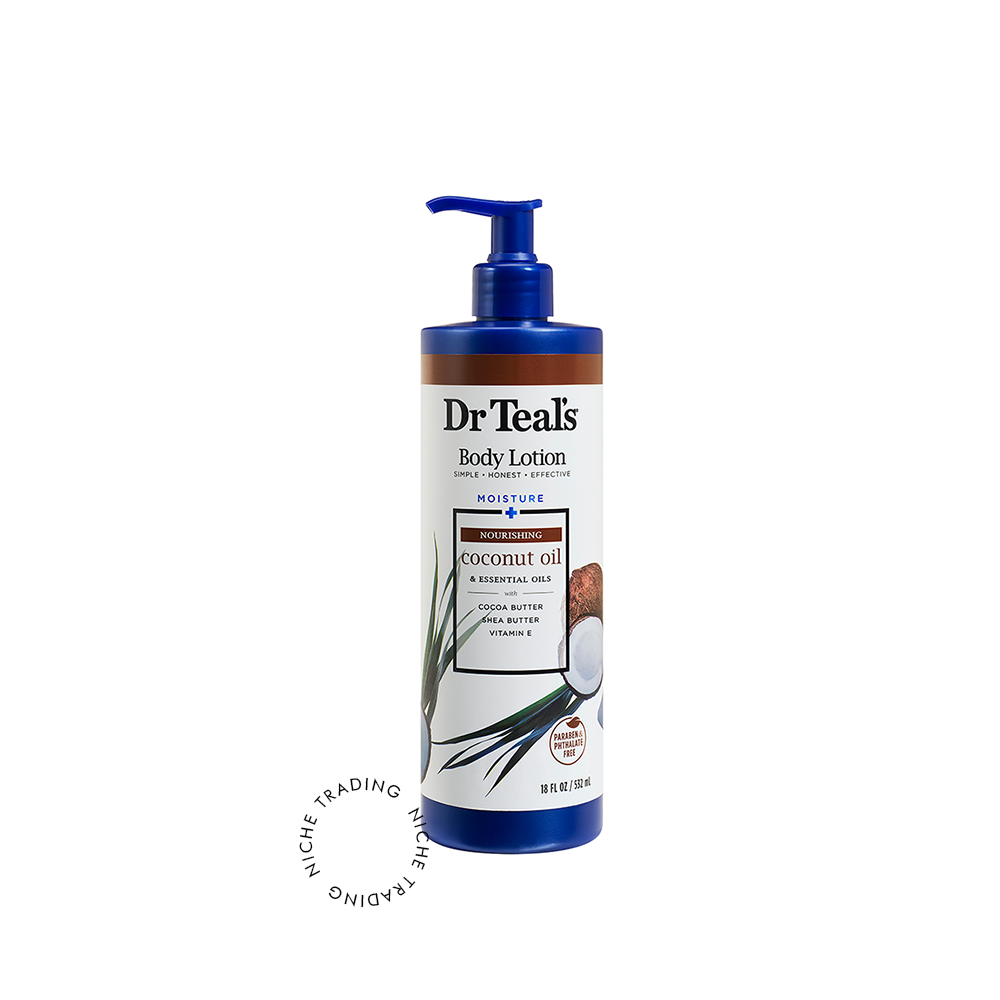 Dr Teals Coconut Body Lotion 532ml - Dr. Teal's | Niche Trading Qatar