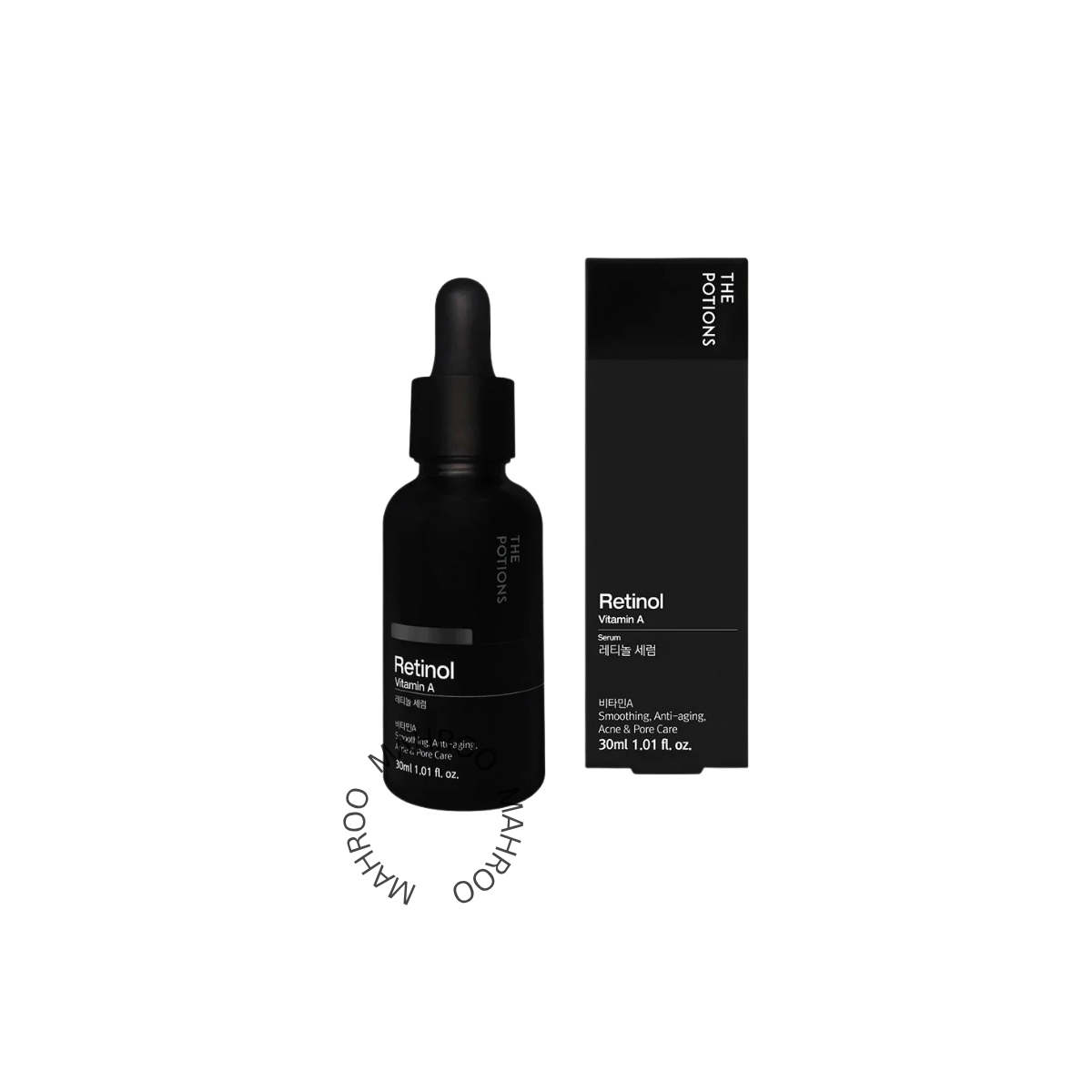 The Potions Retinol Serum Black Line