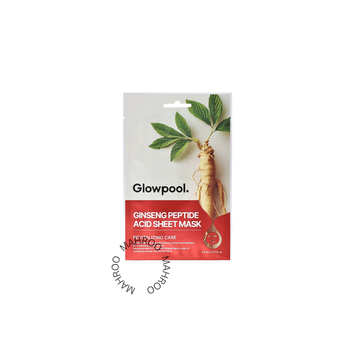 Glowpool GINSENG PEPTIDE ACID SHEET MASK 23ml