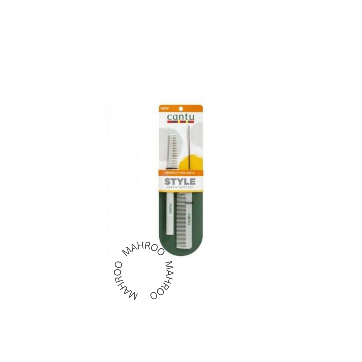 Cantu Spiral Style Part and Twist Comb 2Ct Pack