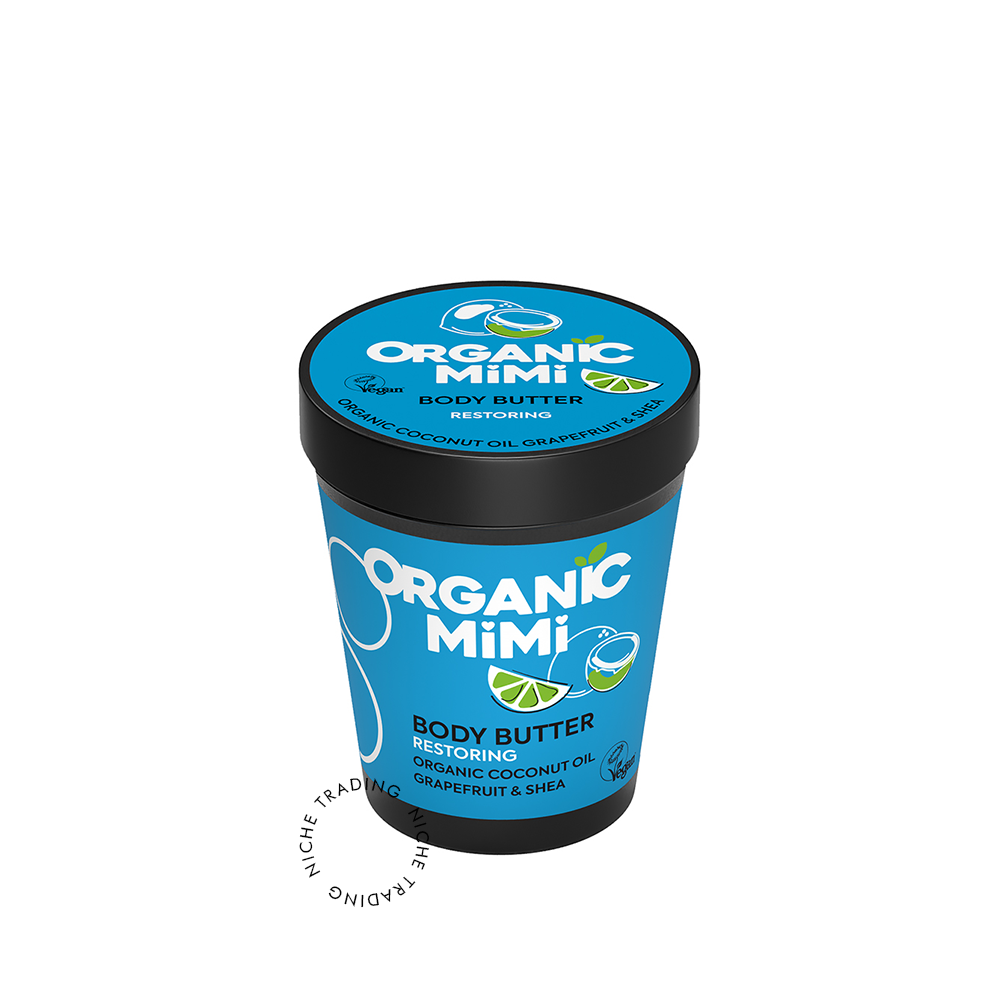 Body Butter Restoring Coconut & Grapefruit, 200ml - Organic Mimi | Niche Trading Qatar