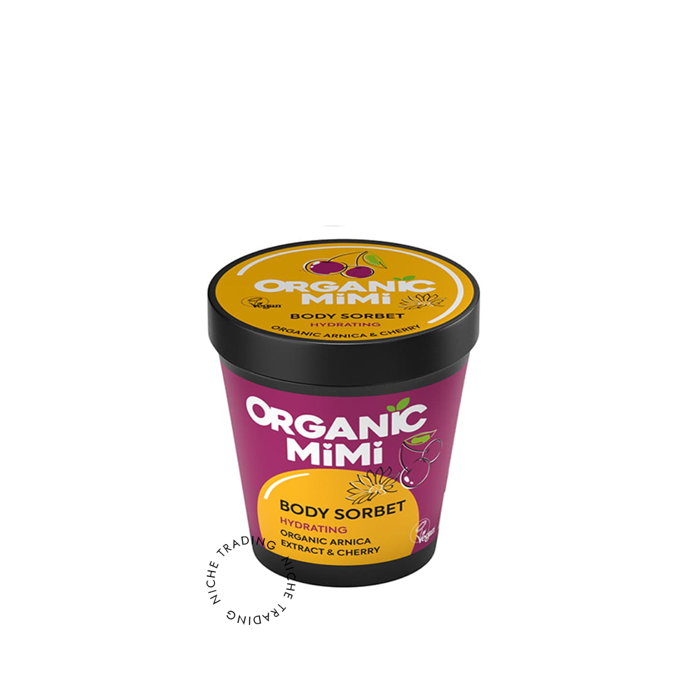 Body Sorbet Hydrating Arnica & Cherry, 200ml - Organic Mimi | Niche Trading Qatar