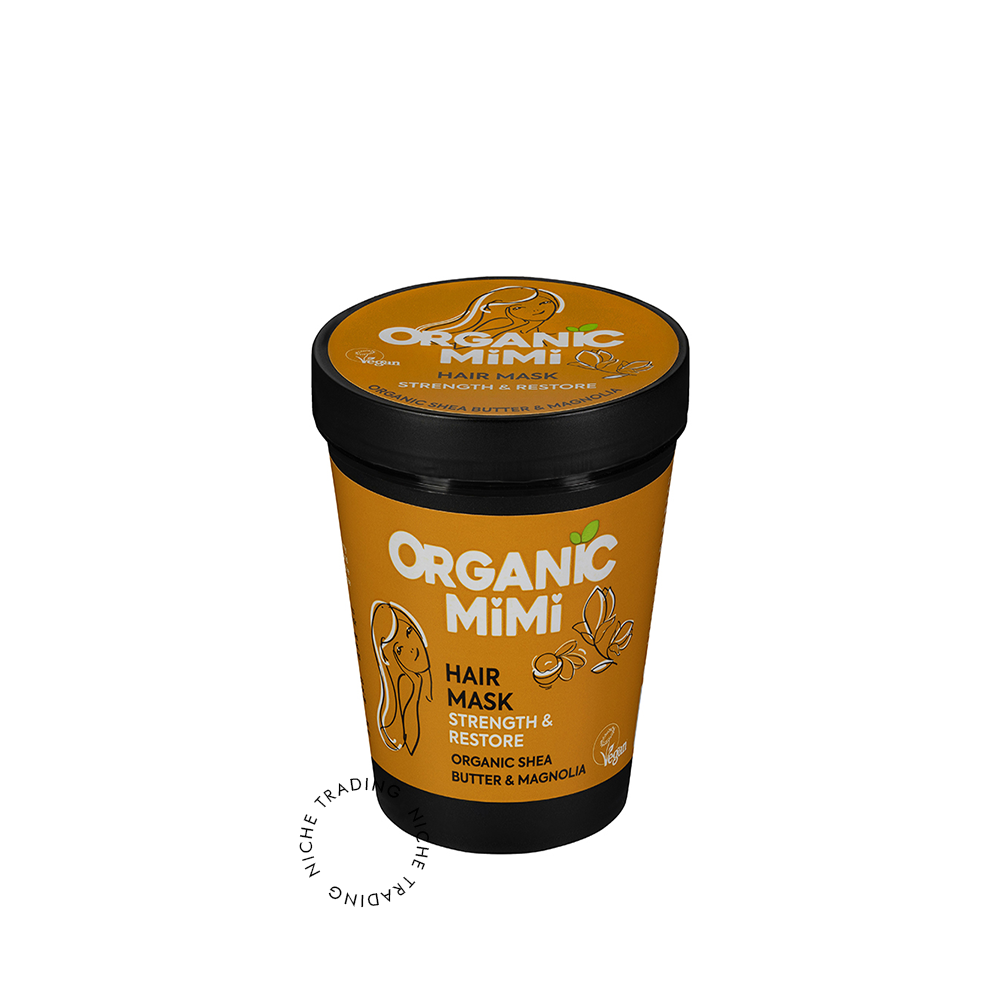 Hair Mask Strength and Restore Shea and Magnolia, 200ml - Organic Mimi | Niche Trading Qatar