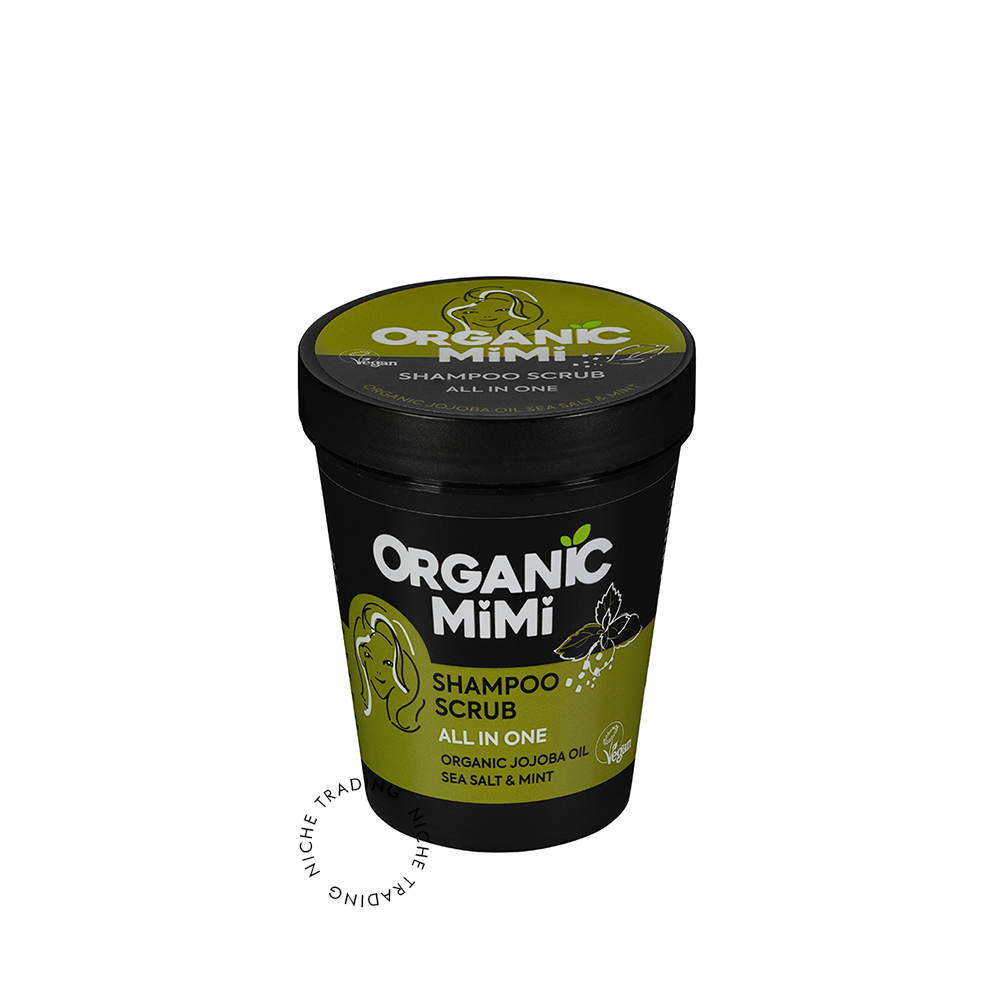 Shampoo Scrub All in One Sea Salt and Mint, 280g - Organic Mimi | Niche Trading Qatar