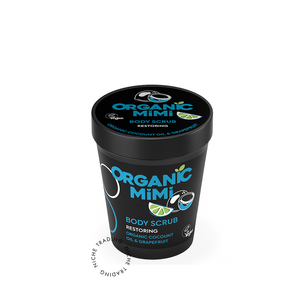 Body Scrub Restoring Cocount & Grapefruit, 250g - Organic Mimi | Niche Trading Qatar