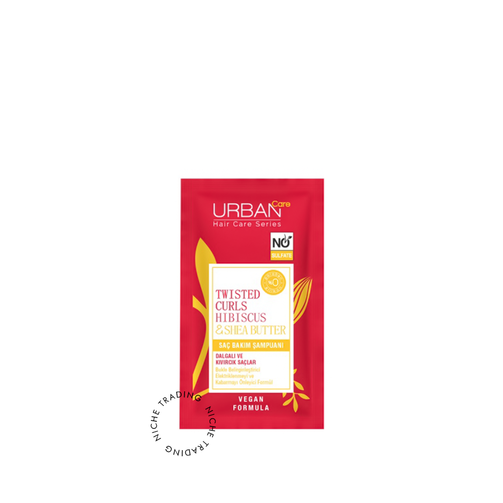 Urban Care Twisted Curls Hibiscus & Shea Butter Şampuan 10ml Sache - Urban Care | Niche Trading Qatar