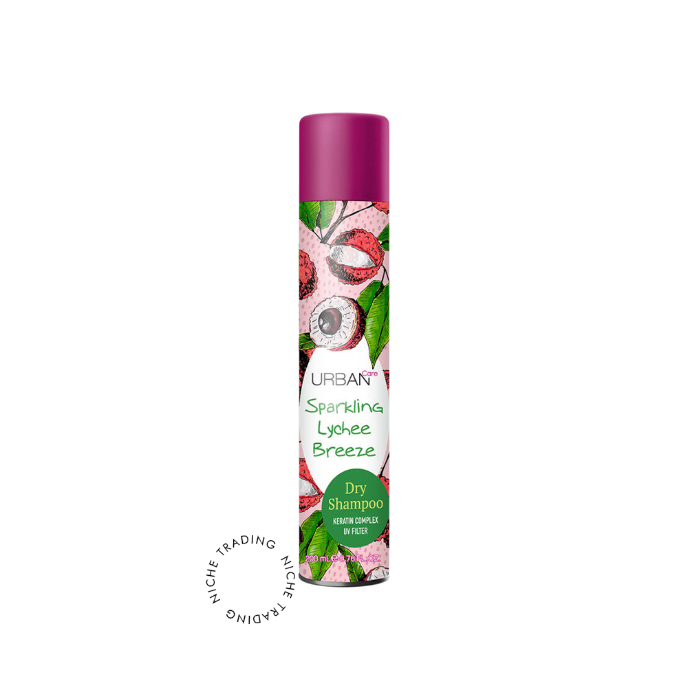 Urban Care Sparkling Lychee Breeze Dry Shampoo 202ml - Urban Care | Niche Trading Qatar