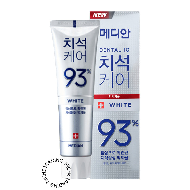 Median Tartar Toothpaste White 120g x 3pcs
