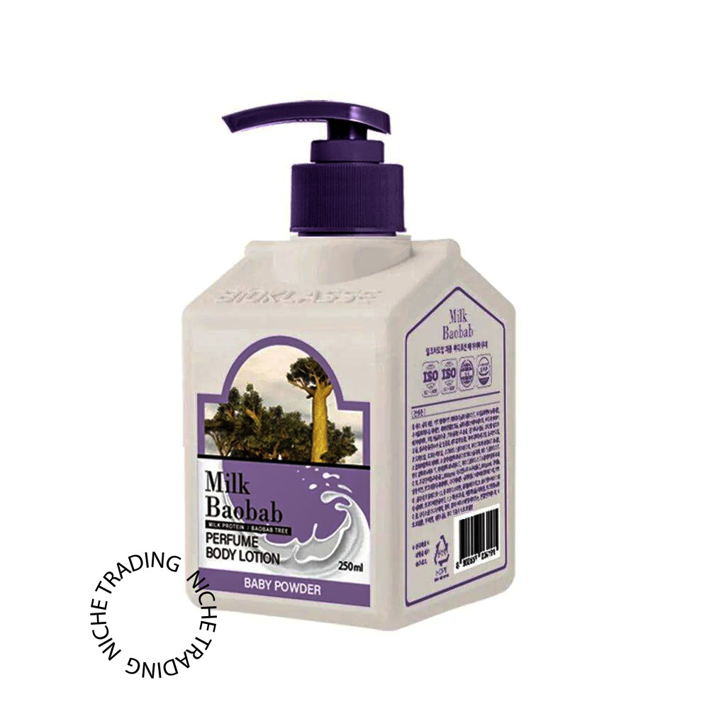 Milk Baobab Perfume Body Lotion Baby Powder 250ml