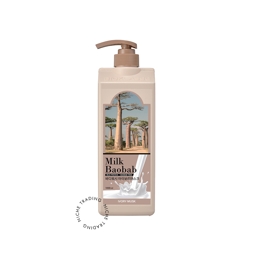 Milk Baobab Body Wash Ivory Musk 1000ml - Milk Baobab | Niche Trading Qatar