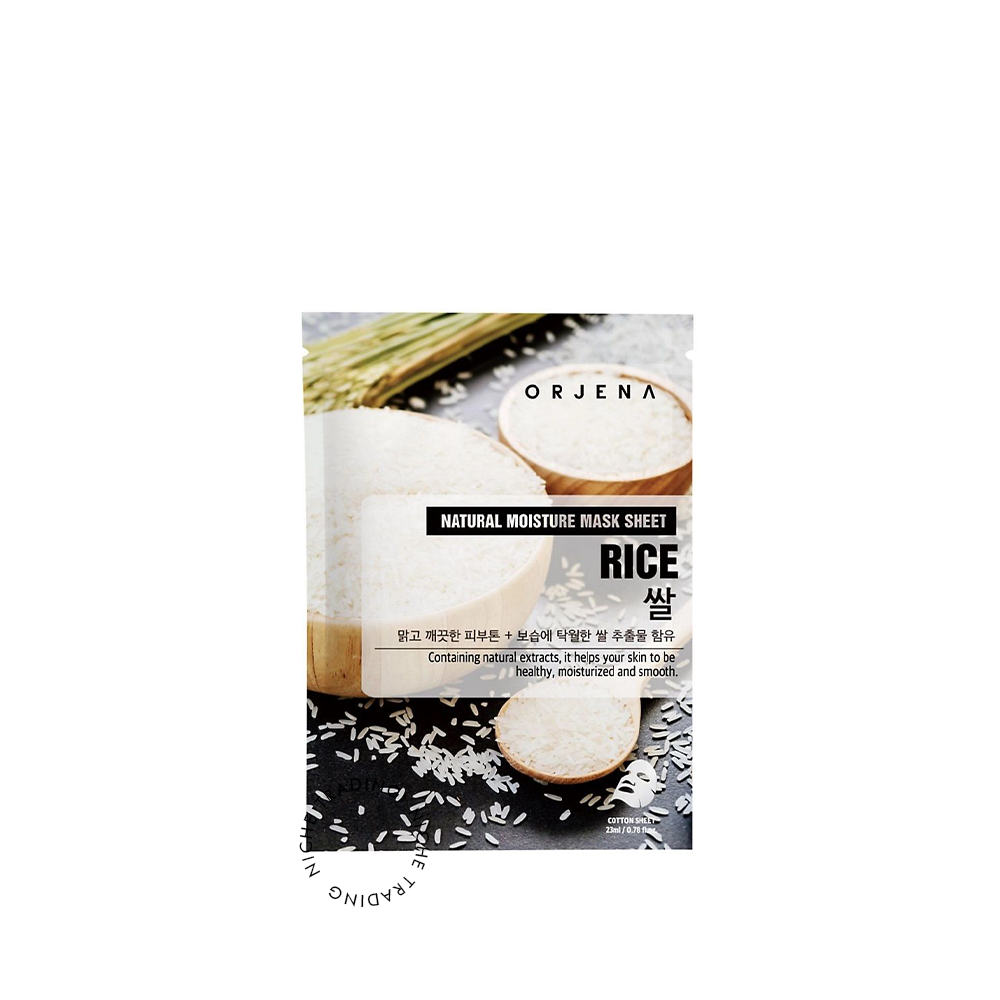 Orjena Natural Moisture Mask Sheet Rice 23ml - Orjena | Niche Trading Qatar