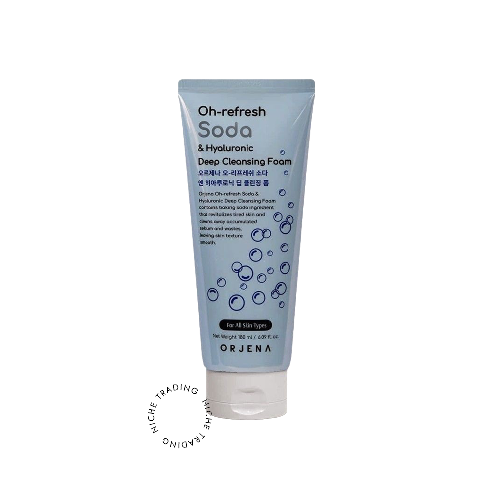 Orjena Oh-Refresh Soda & Hyaluronic Deep Cleansing Foam 180ml - Orjena | Niche Trading Qatar