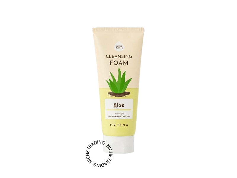 Orjena Smile Day Cleansing Foam Aloe 180ml - Orjena | Niche Trading Qatar