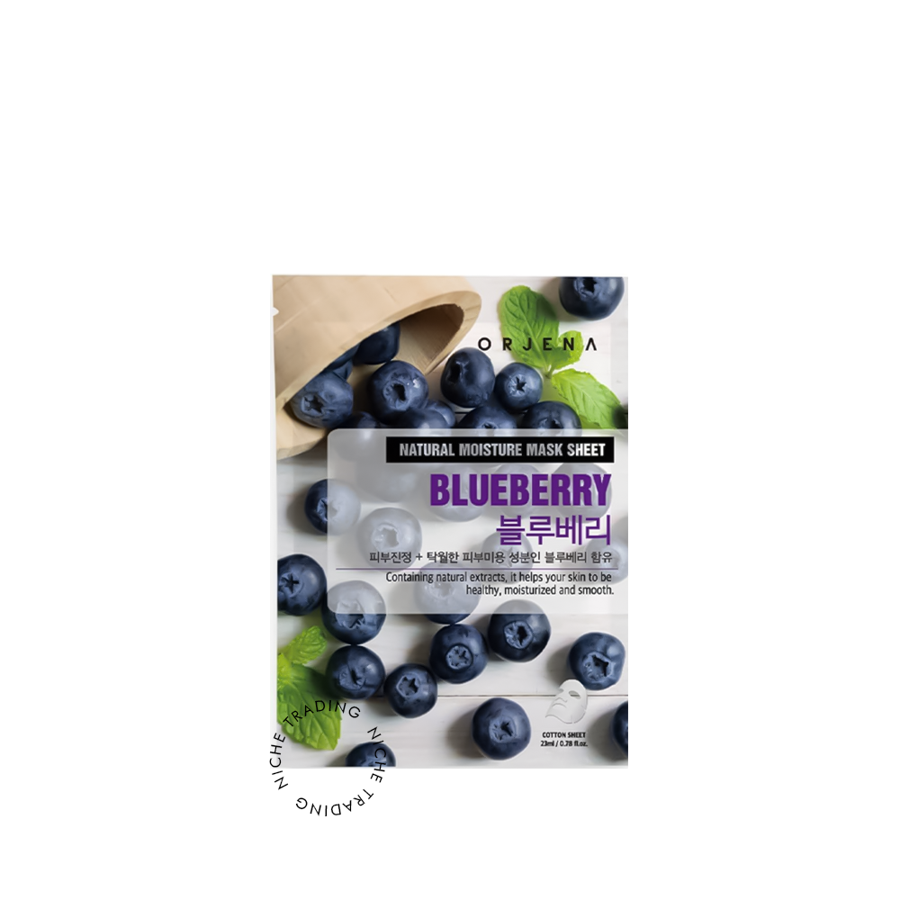 Orjena Natural Moisture Mask Sheet Blueberry 23ml