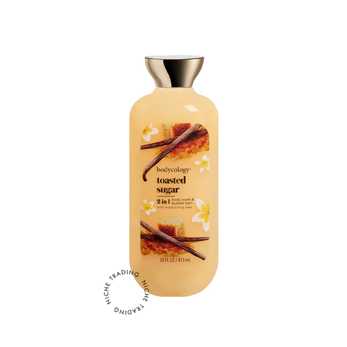 Bodycology, 2 In 1 Body Wash & Bubble Bath, Toasted Sugar, 16floz 473ml