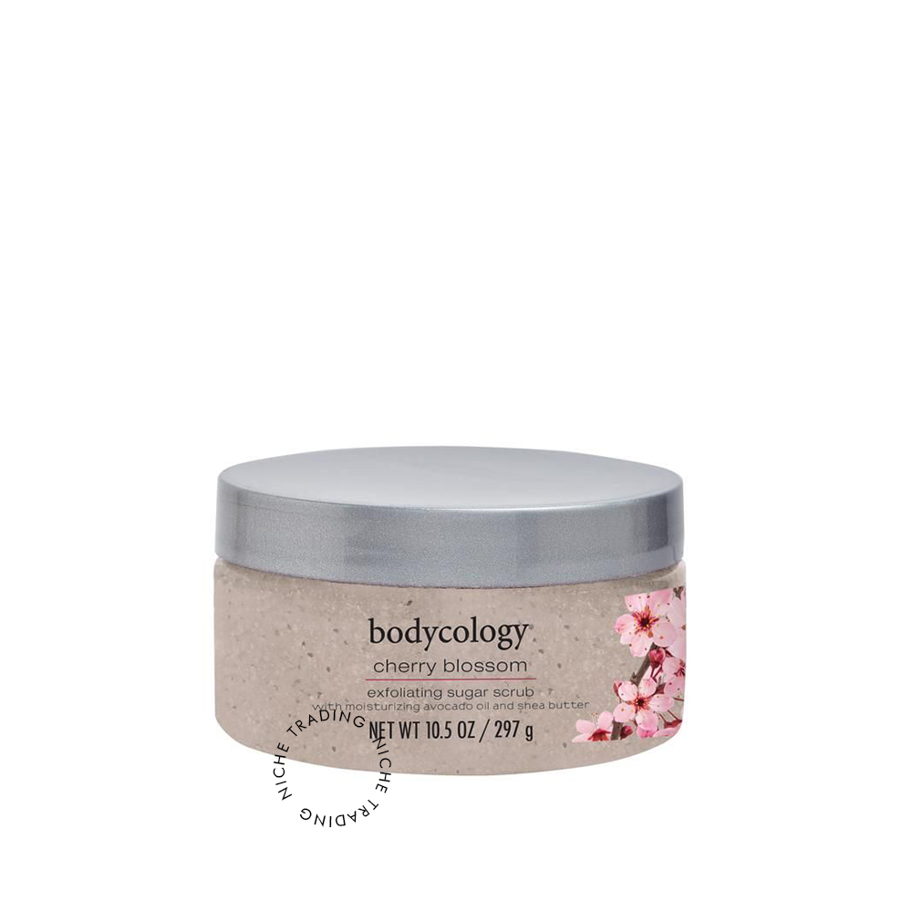 Bodycology Cherry Blossom Exfoliating Sugar Scrub 297g - Bodycology | Niche Trading Qatar
