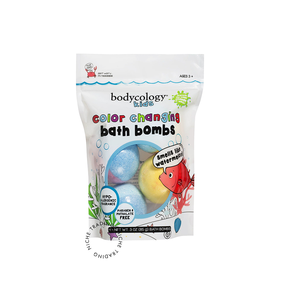 Bodycology Kids Watermelon Color Changing Bath Bomb 85 gm
