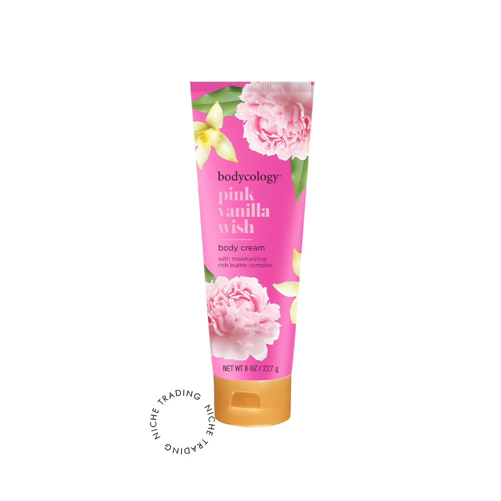 Bodycology 8oz Pink Vanilla Wish Body Cream 227ml - Bodycology | Niche Trading Qatar
