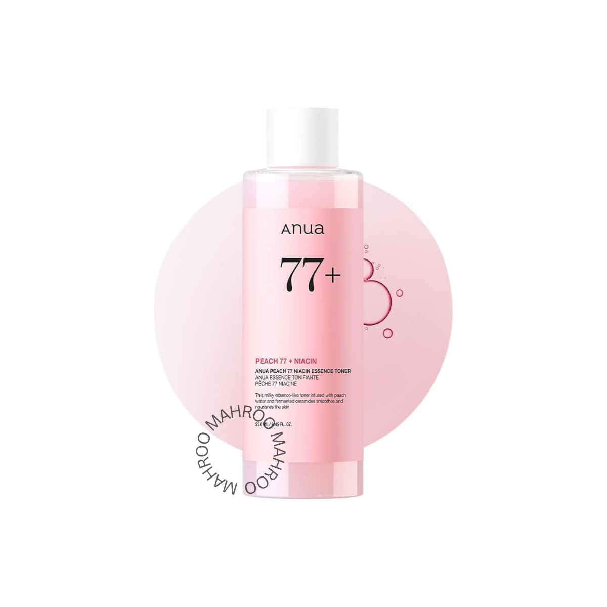 Anua Peach 77% Niacinamide Essence Toner 250ml – Hydrating & Brightening Facial Toner